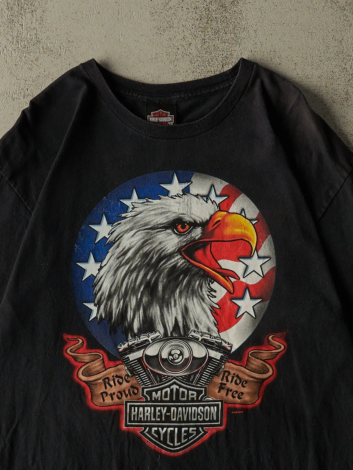 Vintage 10' Black Harley Davidson Daytona Beach FL Tee (M/L) sold by Rebalance Vintage product image thumbnail 3