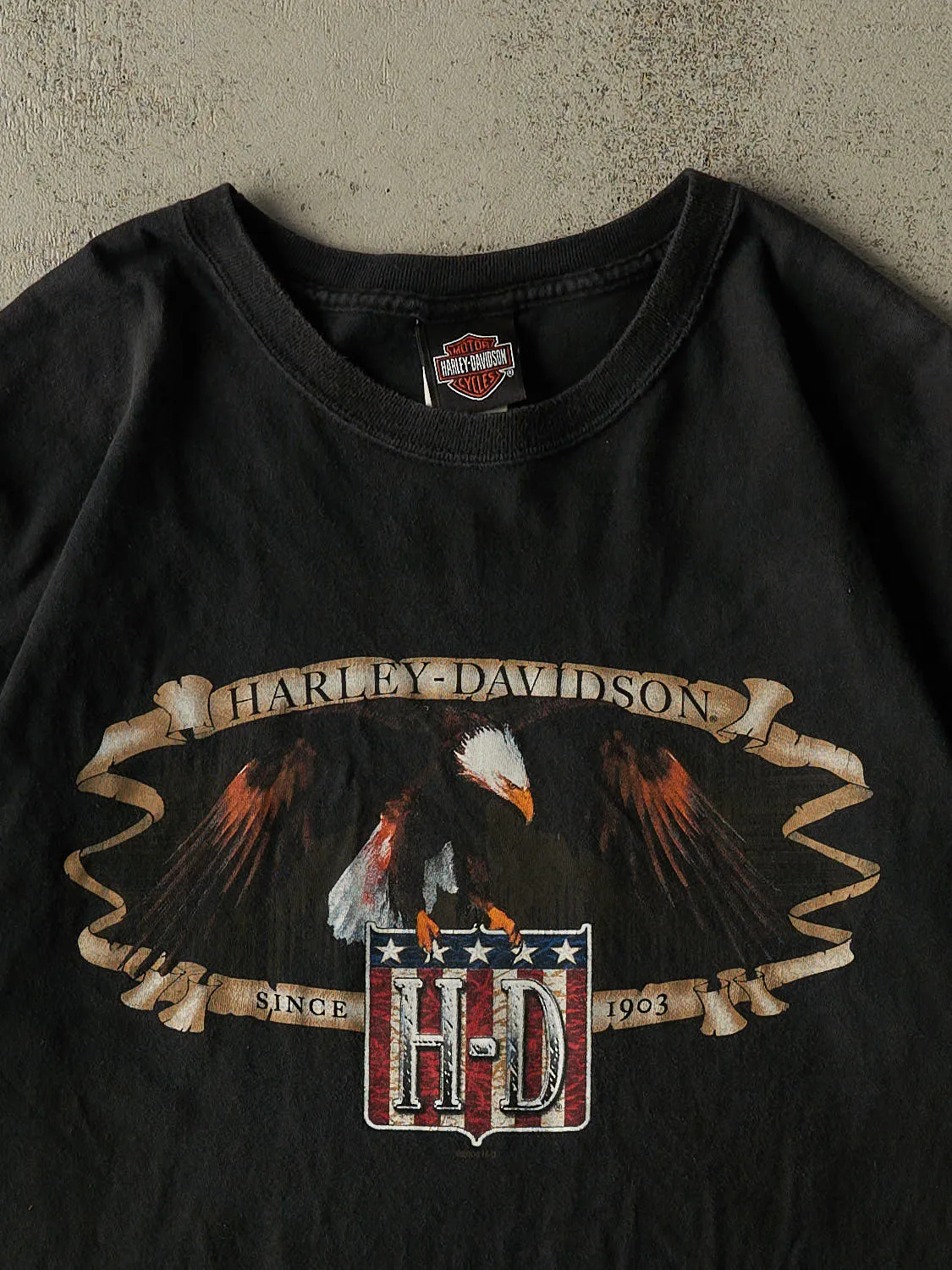 Vintage 04' Black Harley Davidson New Castle DE Tee (XL) sold by Rebalance Vintage product image thumbnail 3
