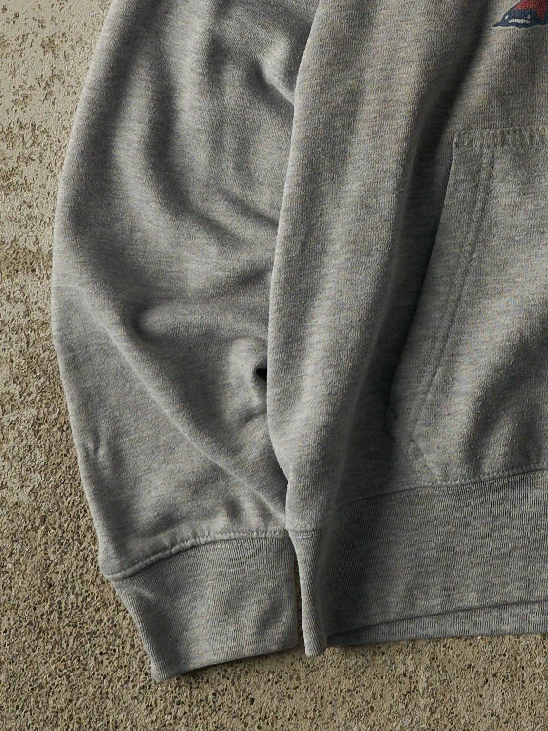 Vintage Y2K Grey New England Patriots Hoodie (S/M) sold by Rebalance Vintage product image thumbnail 3