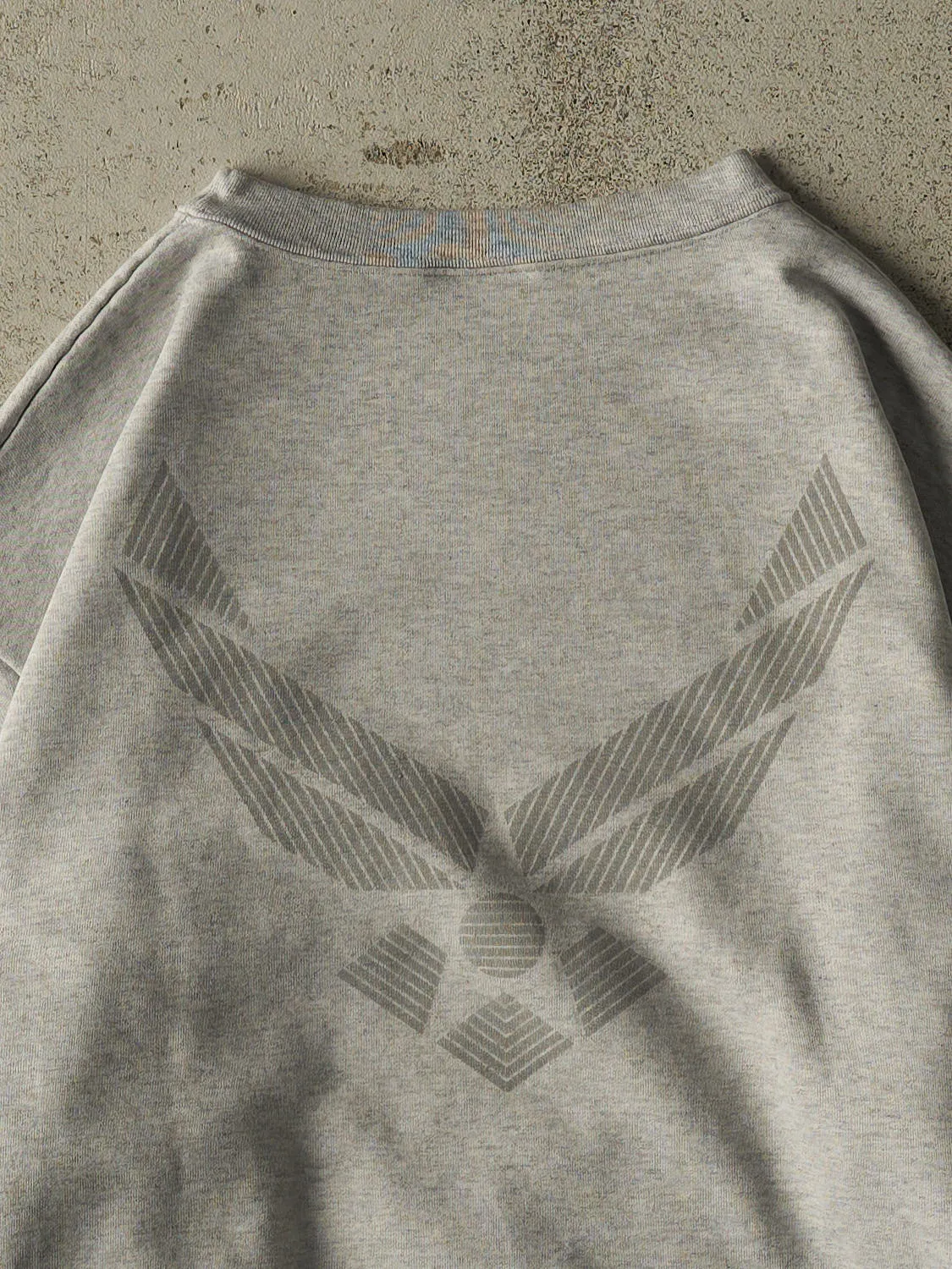 Vintage Y2K Grey US Air Force Reflective Crewneck (L/XL) sold by Rebalance Vintage product image thumbnail 4