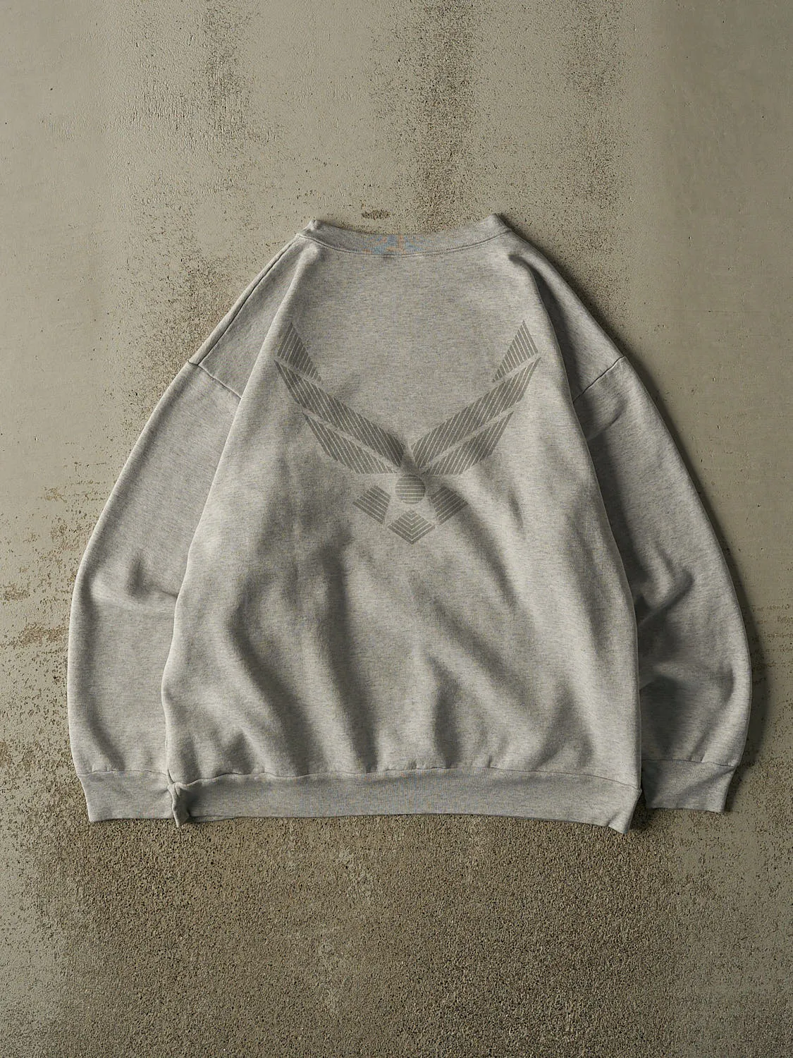 Vintage Y2K Grey US Air Force Reflective Crewneck (L/XL) sold by Rebalance Vintage product image thumbnail 2