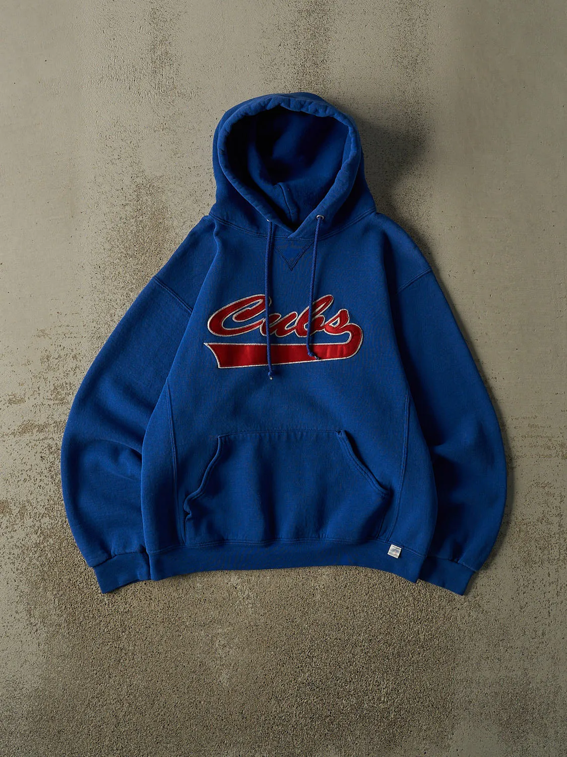 Vintage Y2K Blue Russell Athletic Chicago Cubs Embroidered Hoodie (S) sold by Rebalance Vintage