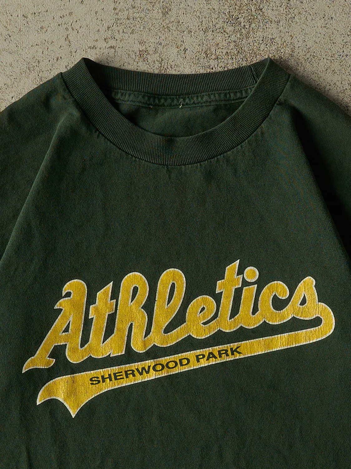 Vintage 90s Green Sherwood Park Athletics Tee (XS) sold by Rebalance Vintage product image thumbnail 2