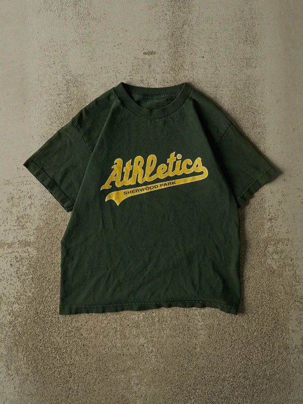 Vintage 90s Green Sherwood Park Athletics Tee (XS) made by Rebalance Vintage