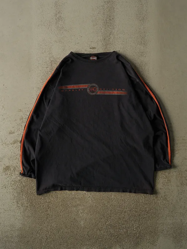 Vintage Y2K Faded Black Harley Davidson Burlington WA Long Sleeve (L/XL) made by Rebalance Vintage