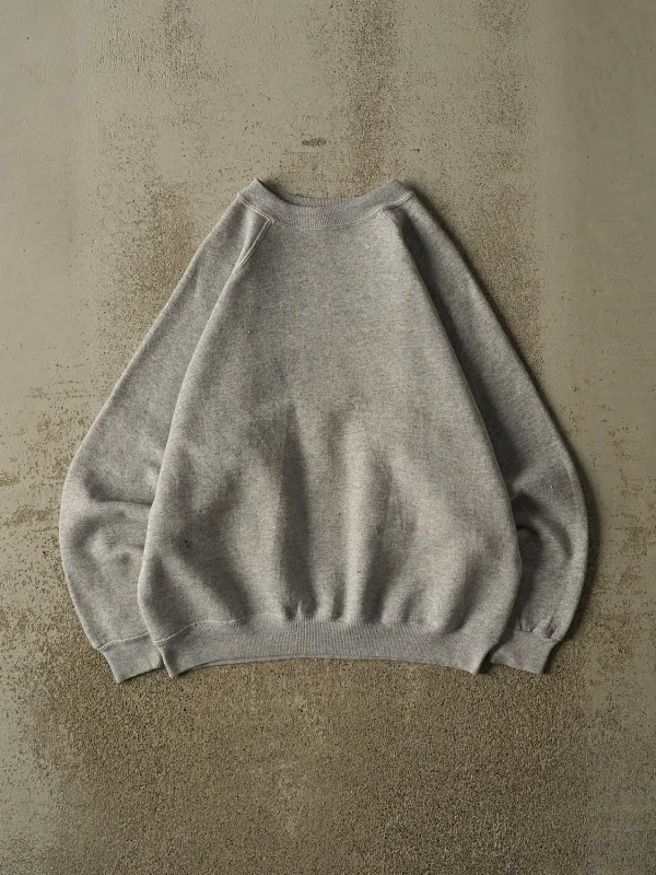 Vintage 80s Grey Blank Crewneck (S) made by Rebalance Vintage