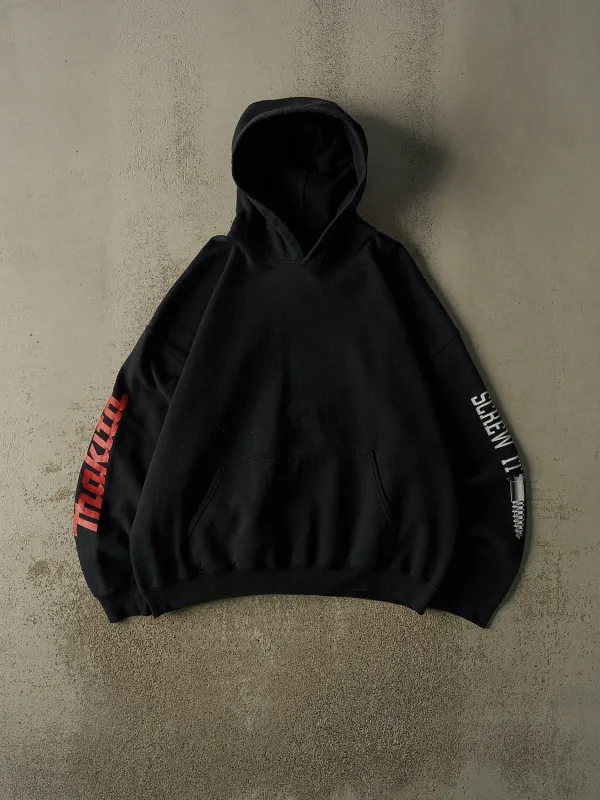 Vintage Y2K Black Makita Tools West Coast Choppers Spoof Hoodie (XL) made by Rebalance Vintage