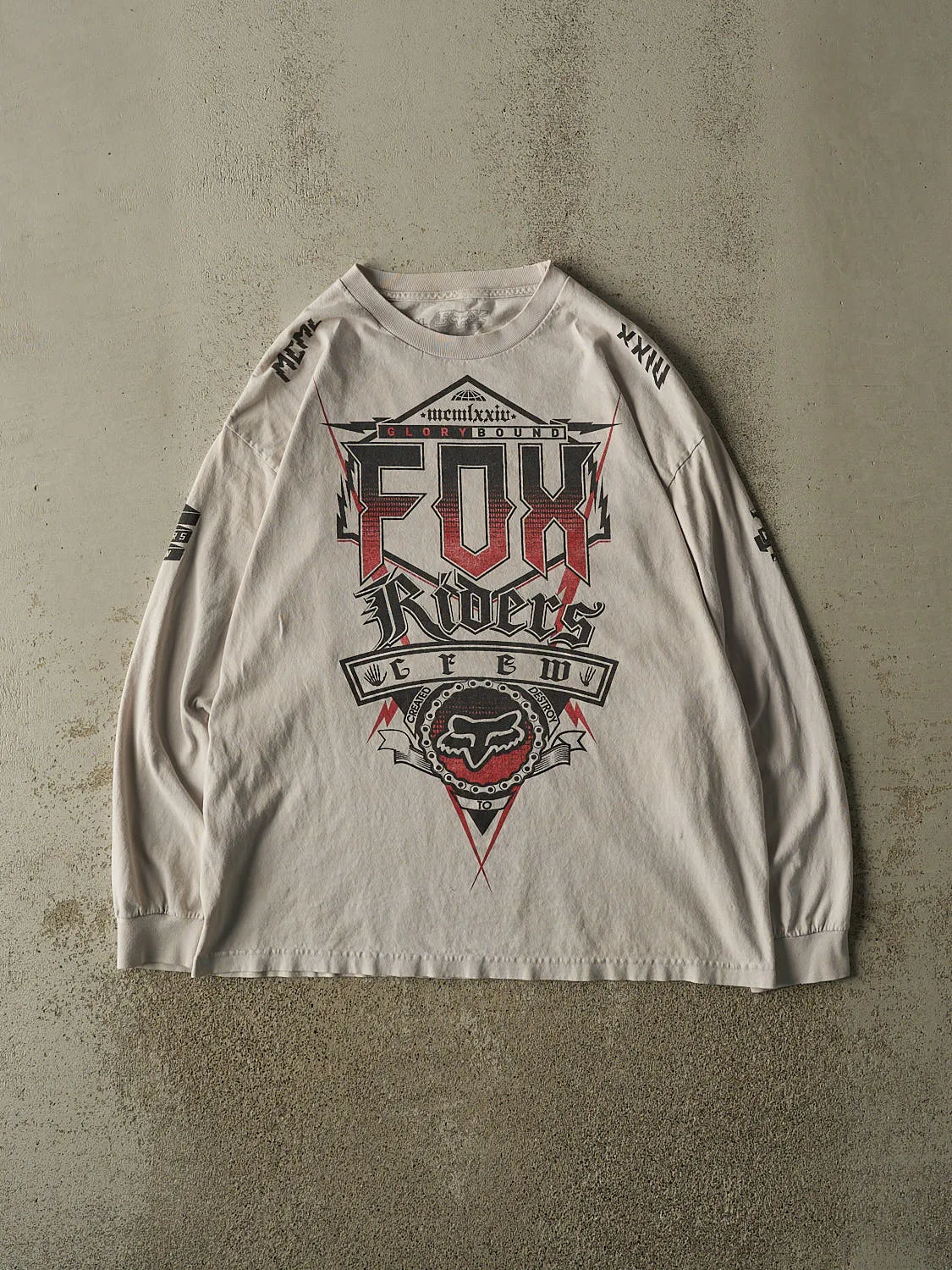 Vintage Y2K Grey Fox Racing Long Sleeve (L/XL) sold by Rebalance Vintage