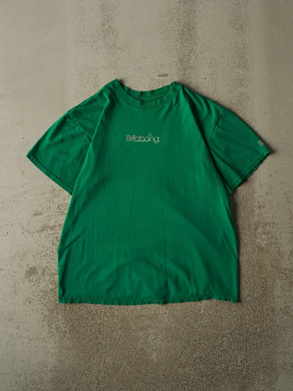 Vintage Y2K Green Billabong Tee (L/XL) made by Rebalance Vintage