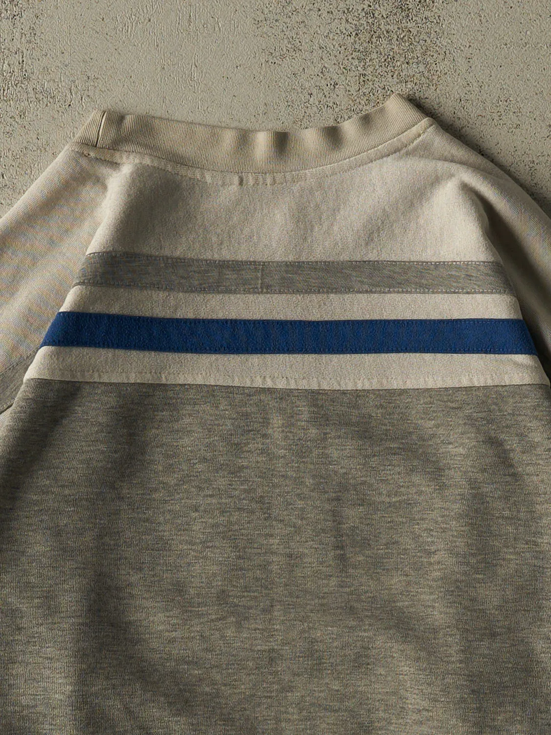 Vintage Y2K Grey Mecca Jeans Lightweight Crewneck (L) sold by Rebalance Vintage product image thumbnail 4
