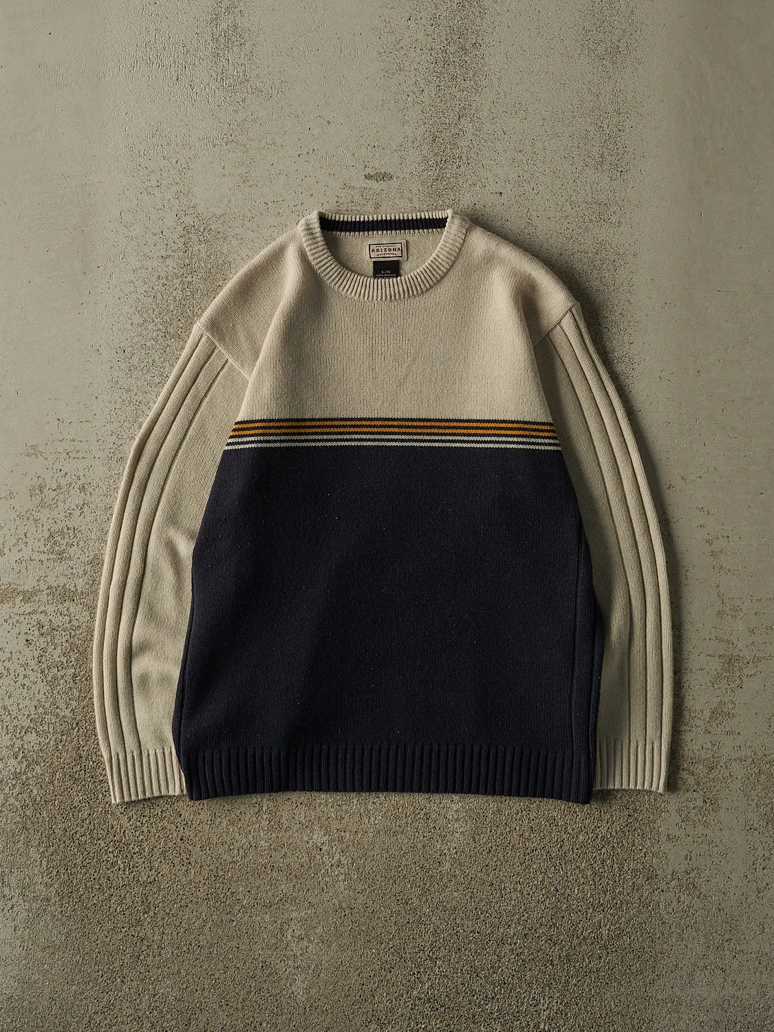 Vintage Y2K Beige Arizona Jean Co Knit (S) sold by Rebalance Vintage