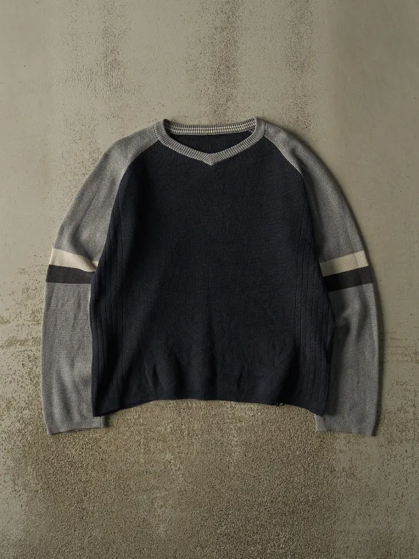 Vintage Y2K Navy Blue Thermal Knit (M) made by Rebalance Vintage