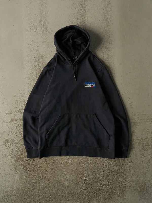 Vintage Y2K Navy Blue Oakley Factory Pilot Hoodie (M) made by Rebalance Vintage