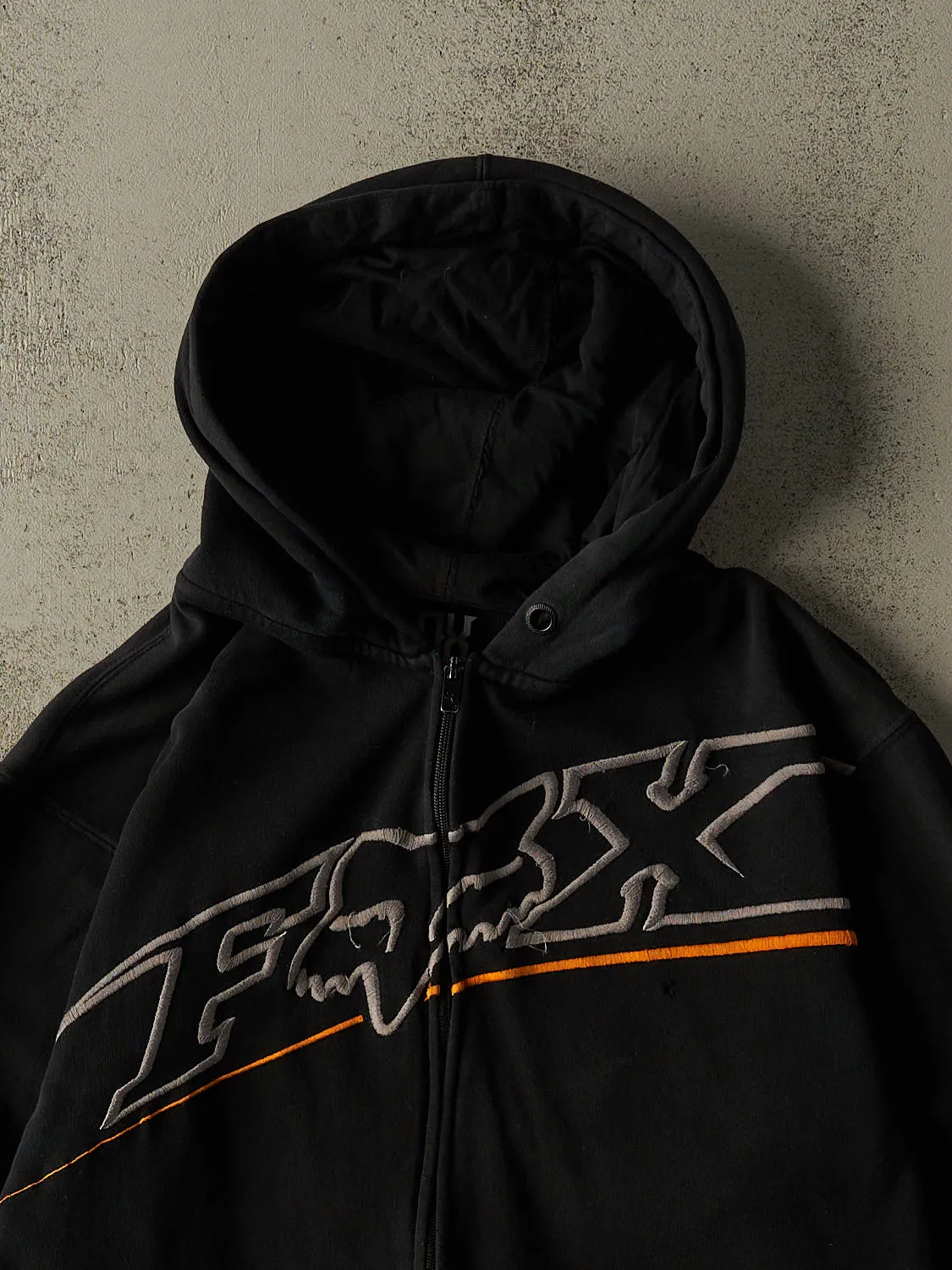 Vintage Y2K Black Fox Racing Zip Up Hoodie (M/L) sold by Rebalance Vintage product image thumbnail 2