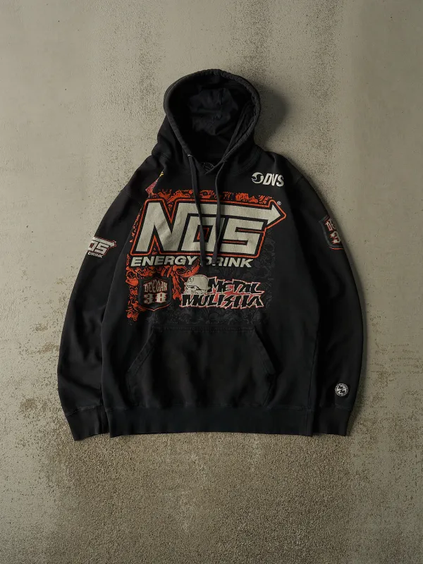 Vintage Y2K Black Metal Mulisha Hoodie (M/L) made by Rebalance Vintage