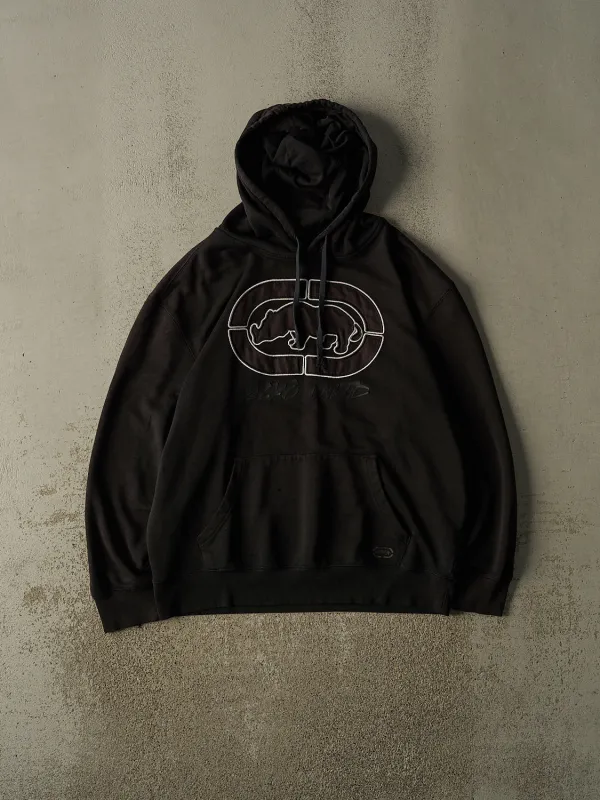 Vintage Y2K Black Ecko Embroidered Hoodie (XL) made by Rebalance Vintage