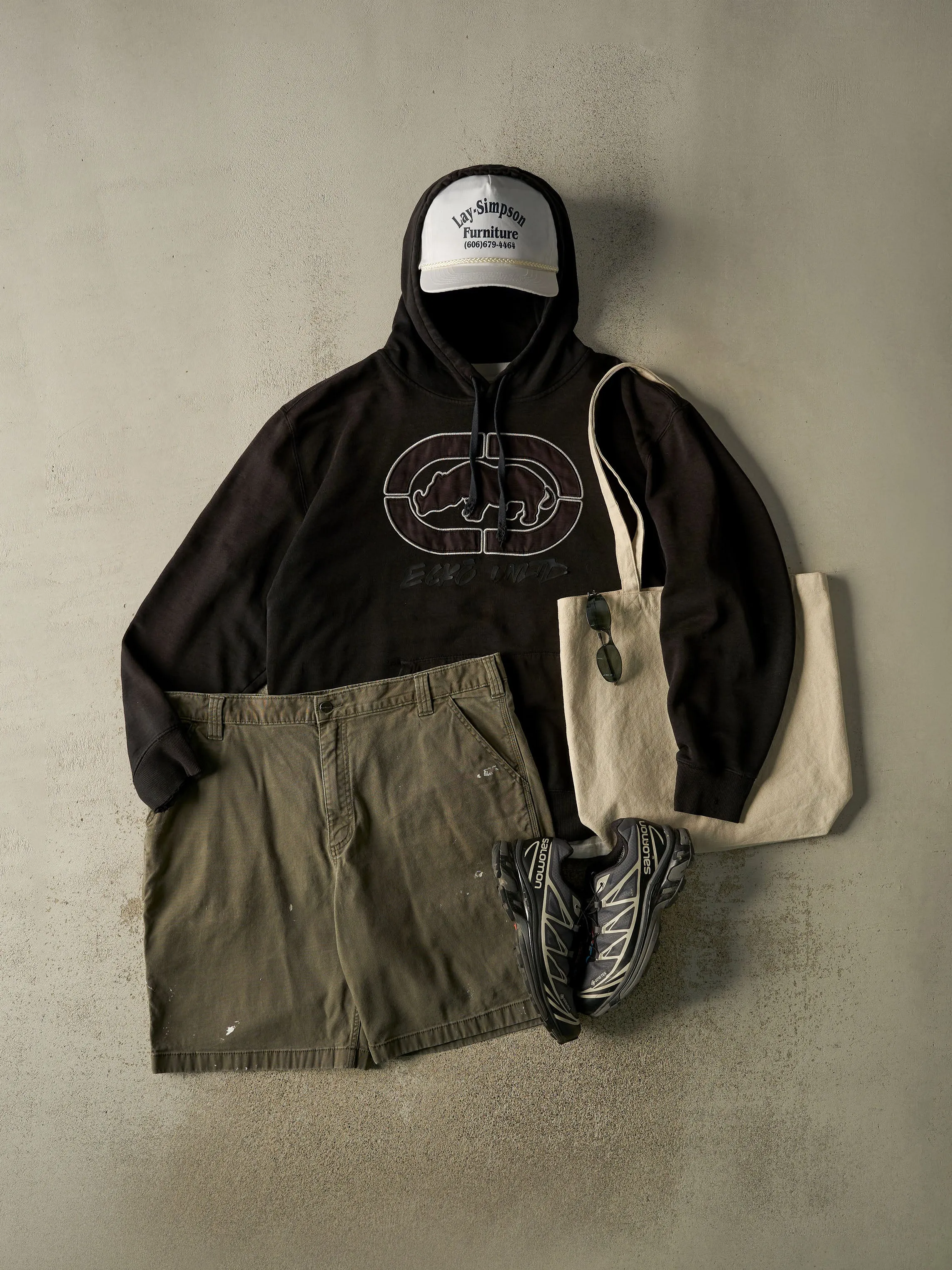 Vintage Y2K Black Ecko Embroidered Hoodie (XL) sold by Rebalance Vintage product image thumbnail 2