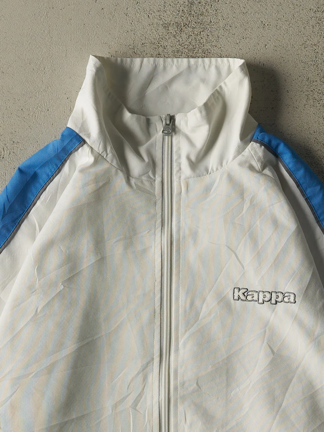 Vintage Y2K White Kappa Zip Up Windbreaker Jacket (XL/XXL) sold by Rebalance Vintage product image thumbnail 2