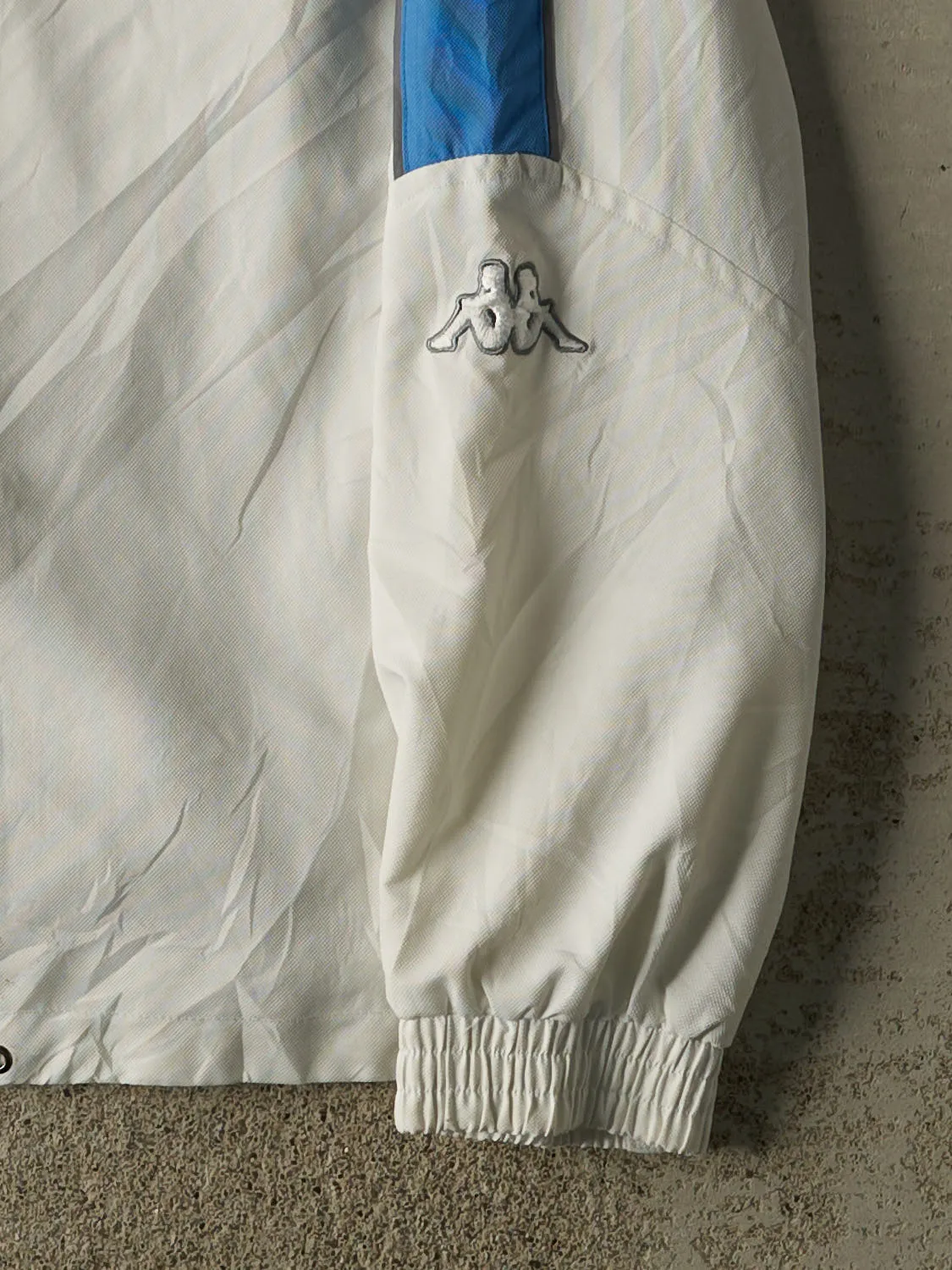 Vintage Y2K White Kappa Zip Up Windbreaker Jacket (XL/XXL) sold by Rebalance Vintage product image thumbnail 3