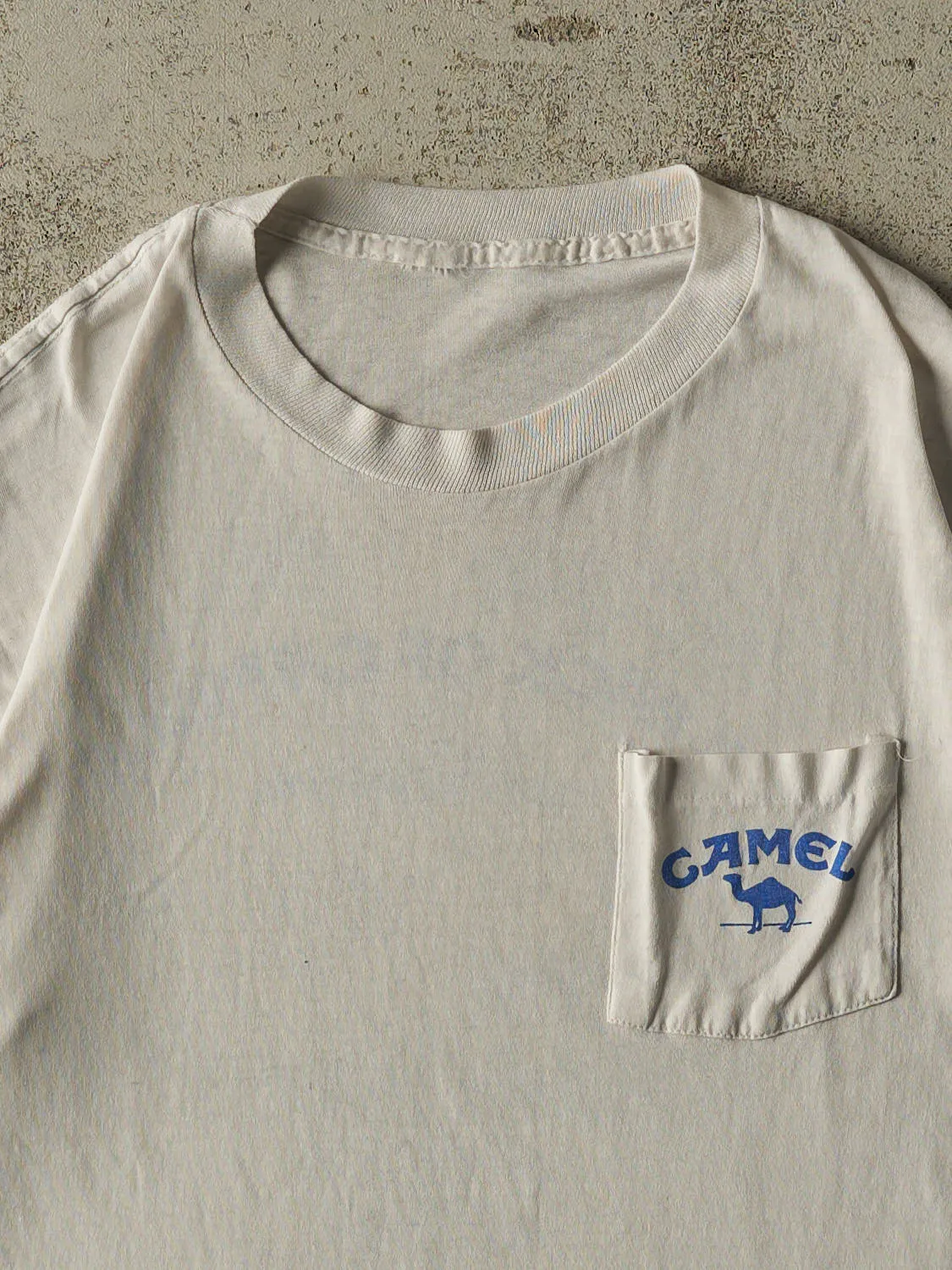 Vintage 90' White Camel Cigarettes Single Stitch Pocket Tee (L) sold by Rebalance Vintage product image thumbnail 4
