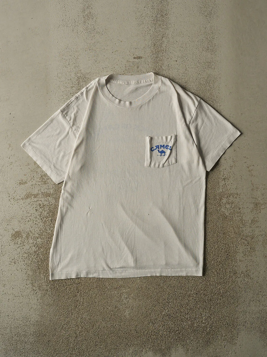 Vintage 90' White Camel Cigarettes Single Stitch Pocket Tee (L) sold by Rebalance Vintage product image thumbnail 3