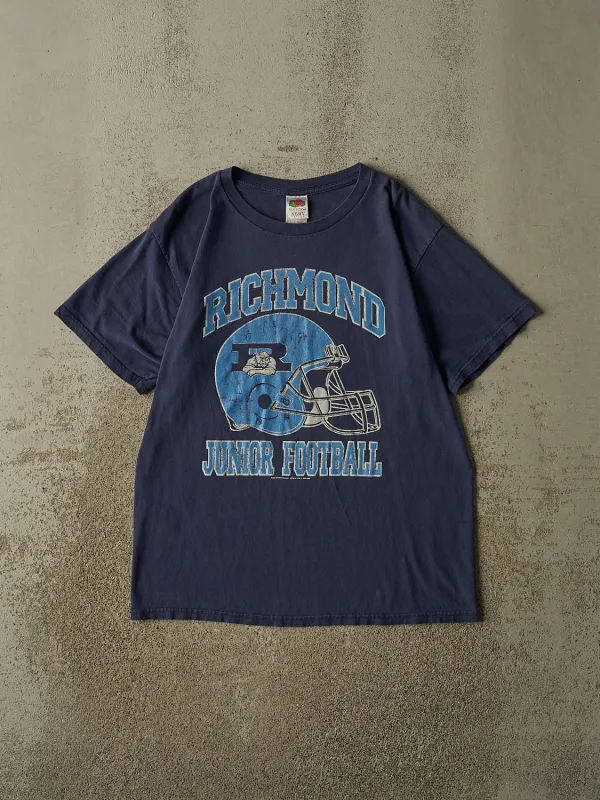 Vintage Y2K Navy Blue Richmond Jr Football Tee (M/L) made by Rebalance Vintage