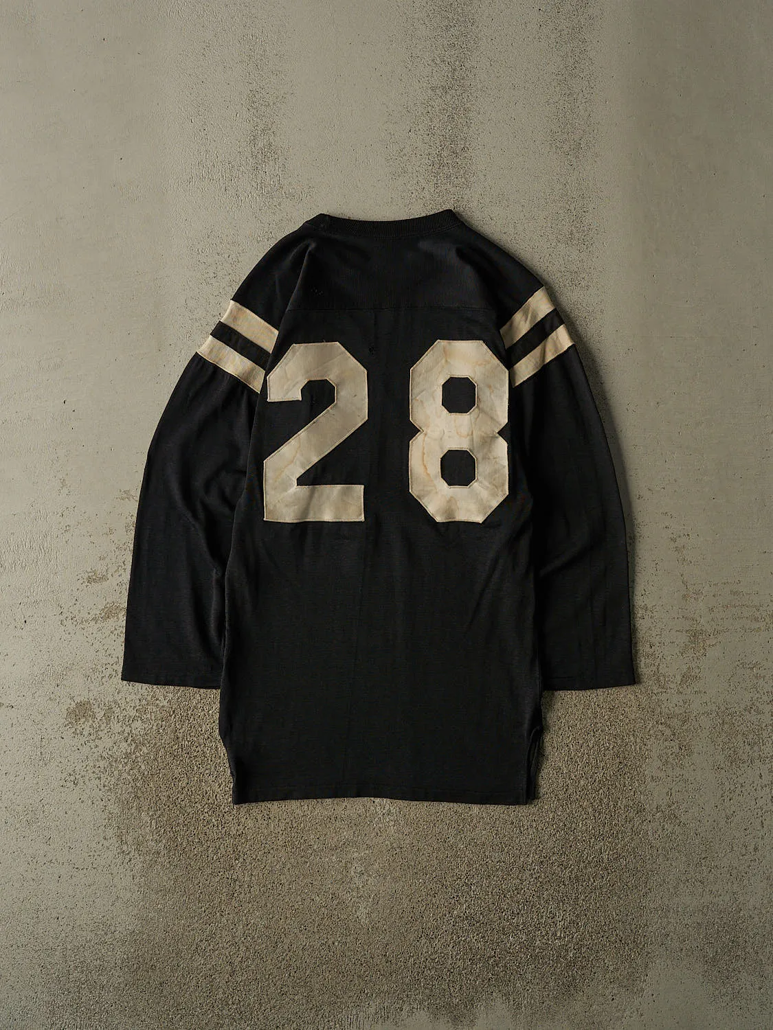 Vintage 70s Black #28 Long Sleeve Jersey (S/M) sold by Rebalance Vintage product image thumbnail 3