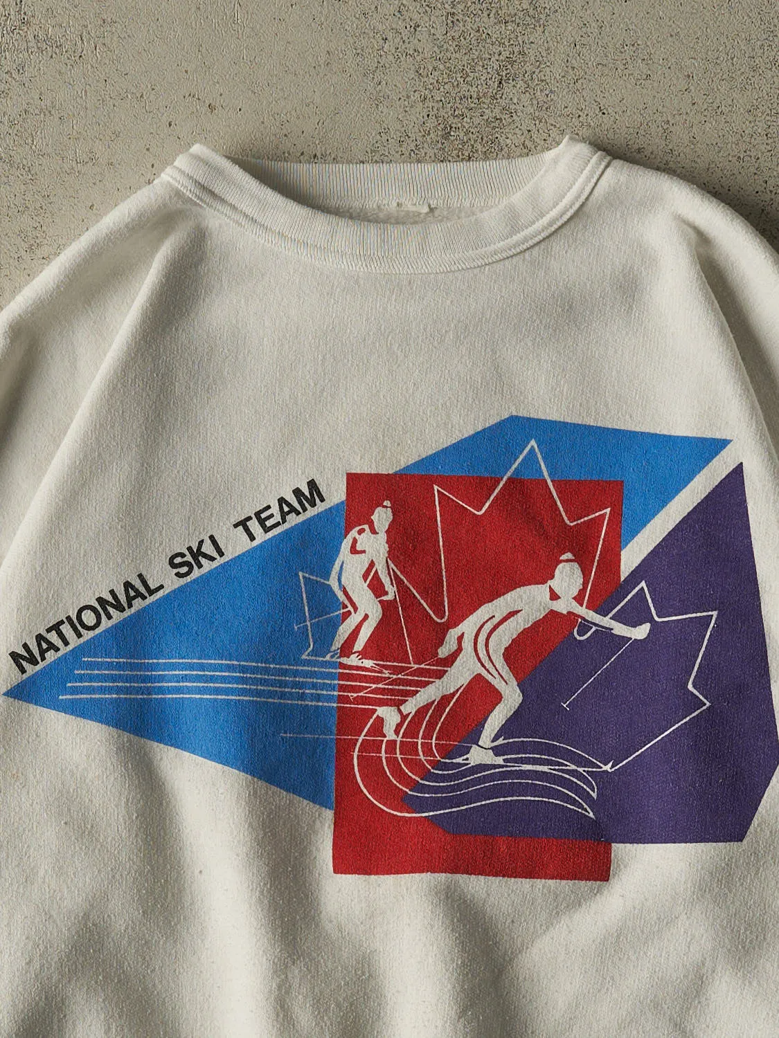 Vintage 80s White Canada National Ski Team Crewneck (S/M) sold by Rebalance Vintage product image thumbnail 2
