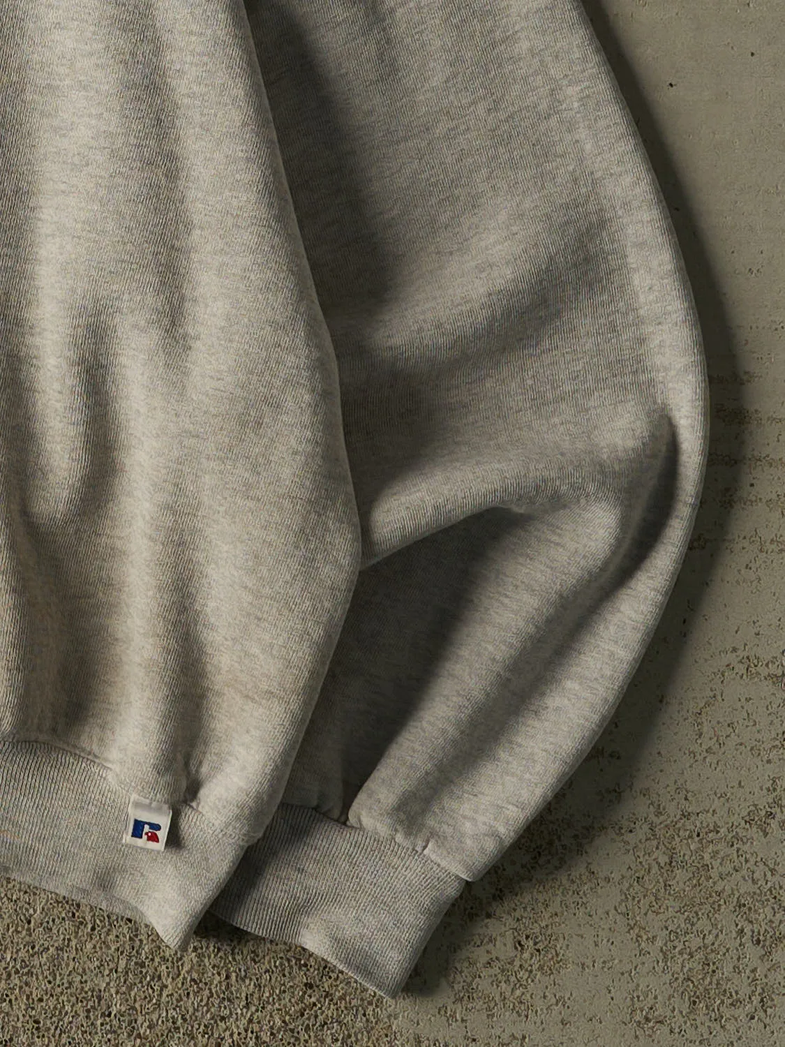 Vintage 90s Grey Russell Athletic Blank Crewneck (M) sold by Rebalance Vintage product image thumbnail 4