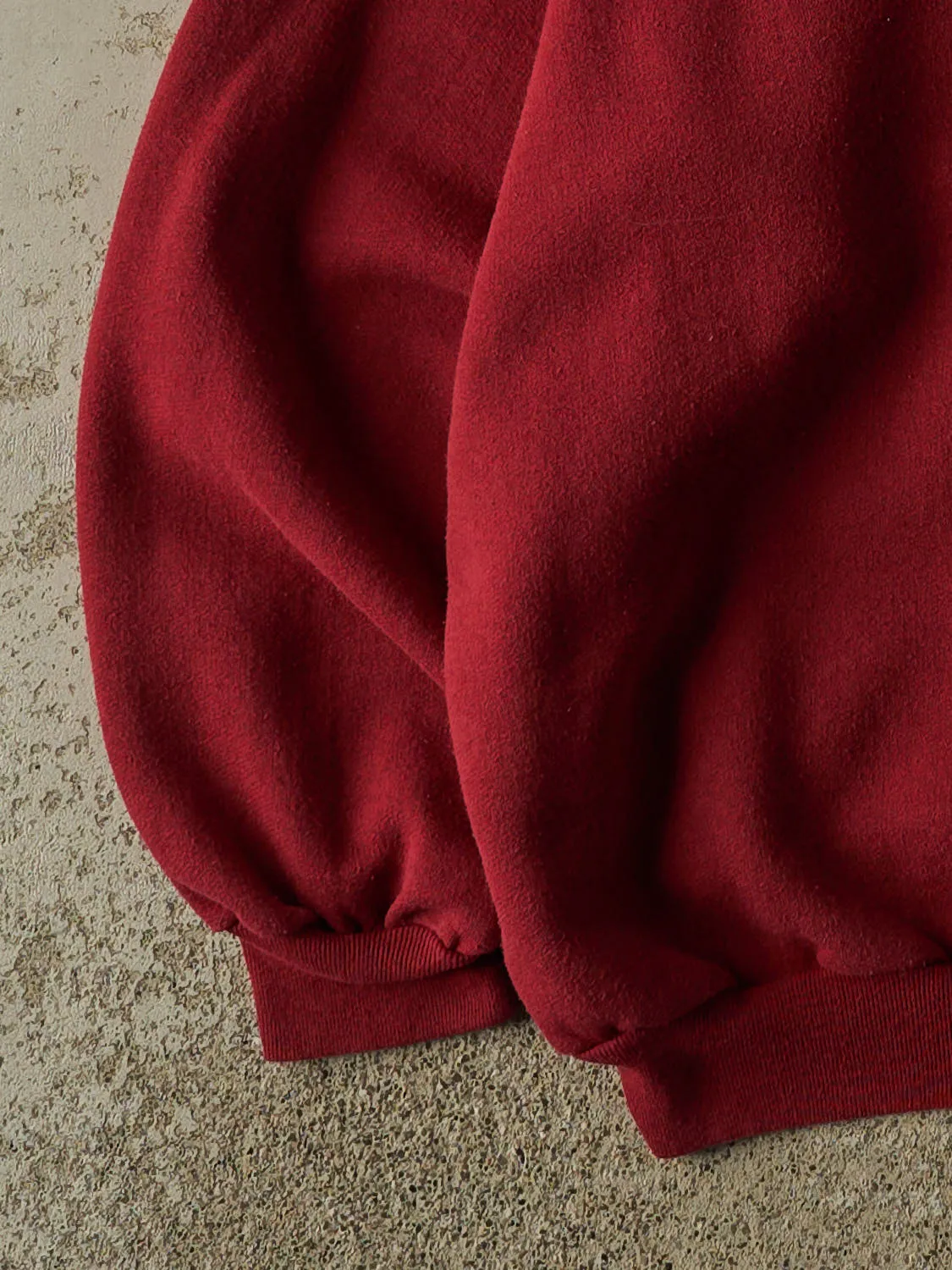 Vintage 90s Burgundy Blank Crewneck (XL) sold by Rebalance Vintage product image thumbnail 3