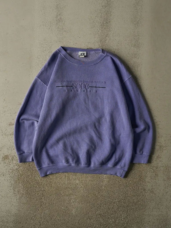 Vintage 90s Purple Southwestern Oregon Community College Crewneck (L) made by Rebalance Vintage