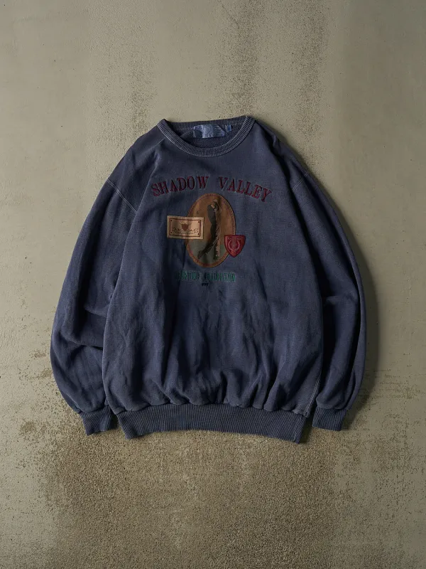 Vintage 90s Blue Shadow Valley Golf Embroidered Crewneck (XXL) made by Rebalance Vintage