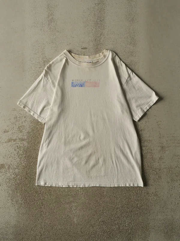 Vintage 01' White World Cup Lacrosse Tee (L) made by Rebalance Vintage