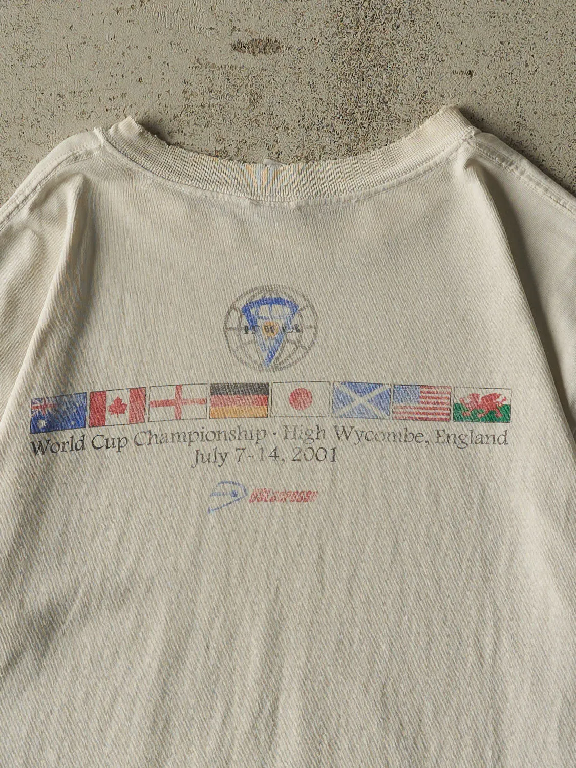 Vintage 01' White World Cup Lacrosse Tee (L) sold by Rebalance Vintage product image thumbnail 4