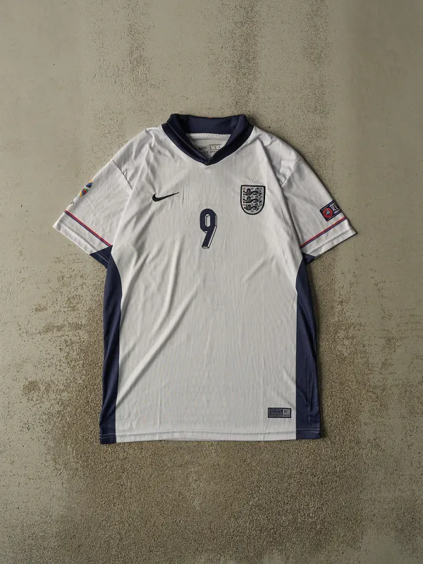 Vintage Y2K White England #9 Kane Soccer Jersey (L) made by Rebalance Vintage