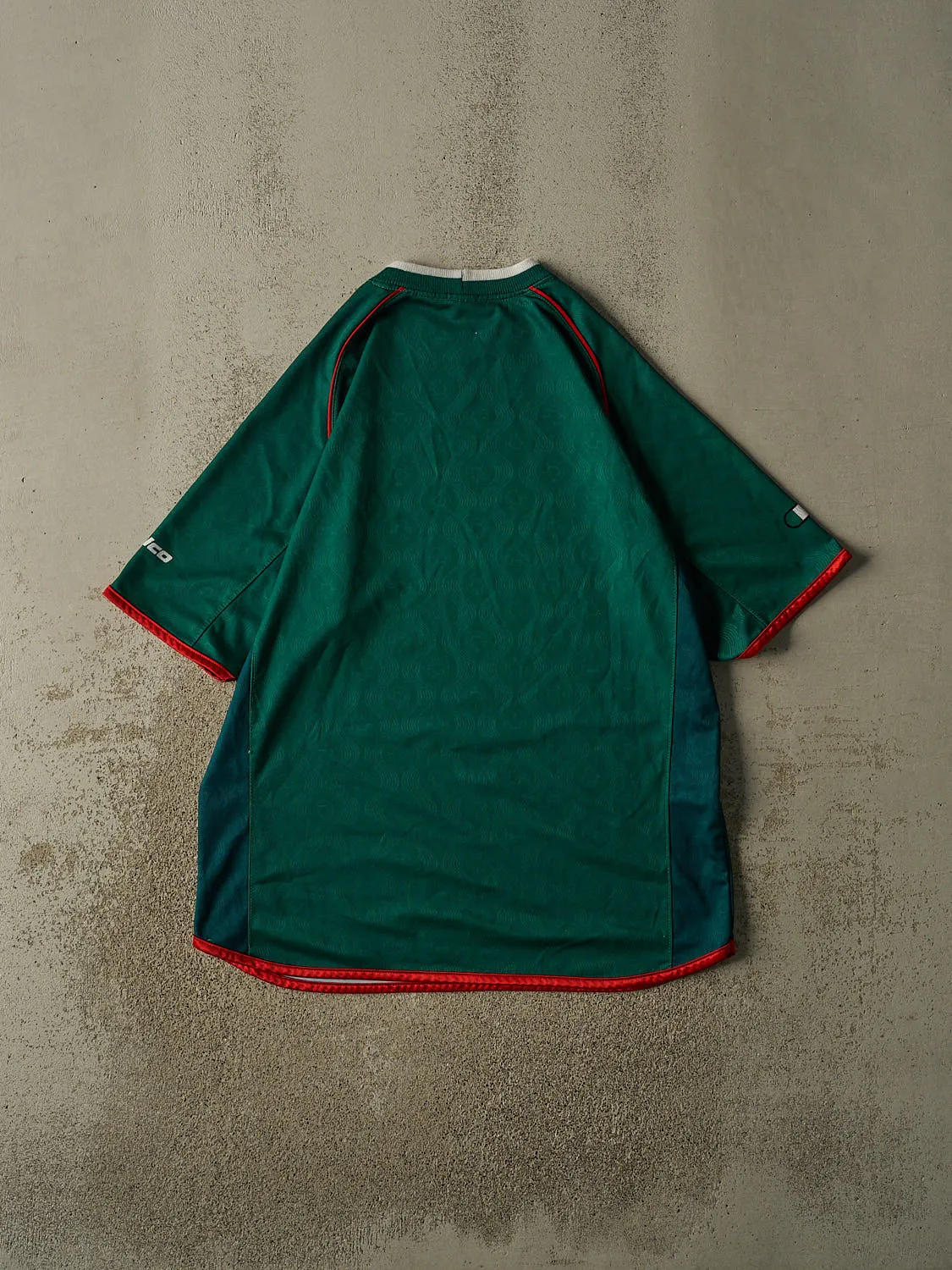 Vintage Y2K Green Mexico Soccer Jersey (XL/XXL) sold by Rebalance Vintage product image thumbnail 2