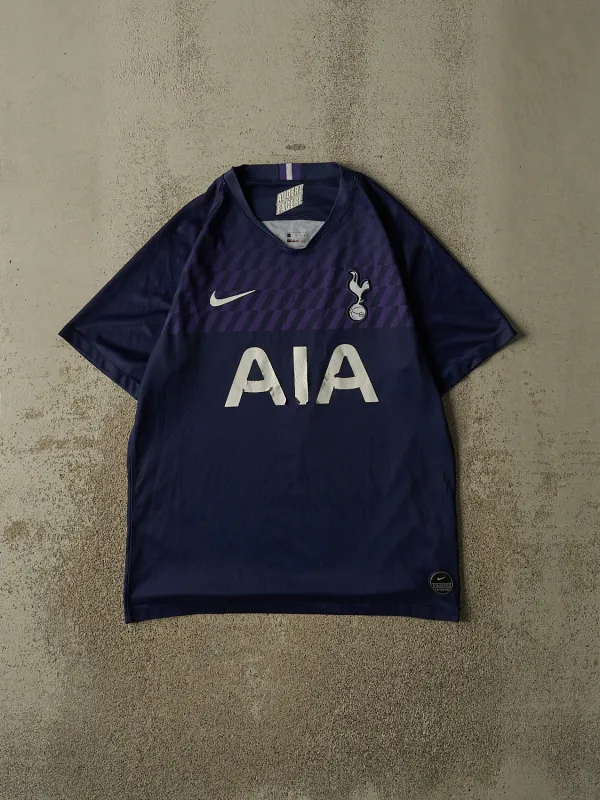 Vintage Y2K Navy Blue Tottenham Soccer Jersey (L/XL) made by Rebalance Vintage