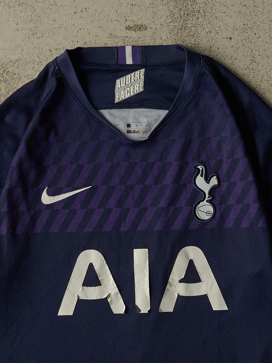 Vintage Y2K Navy Blue Tottenham Soccer Jersey (L/XL) sold by Rebalance Vintage product image thumbnail 3