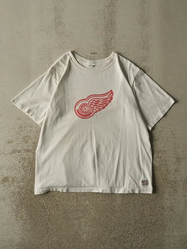 Vintage 90s White Detroit Red Wings Tee (L) made by Rebalance Vintage