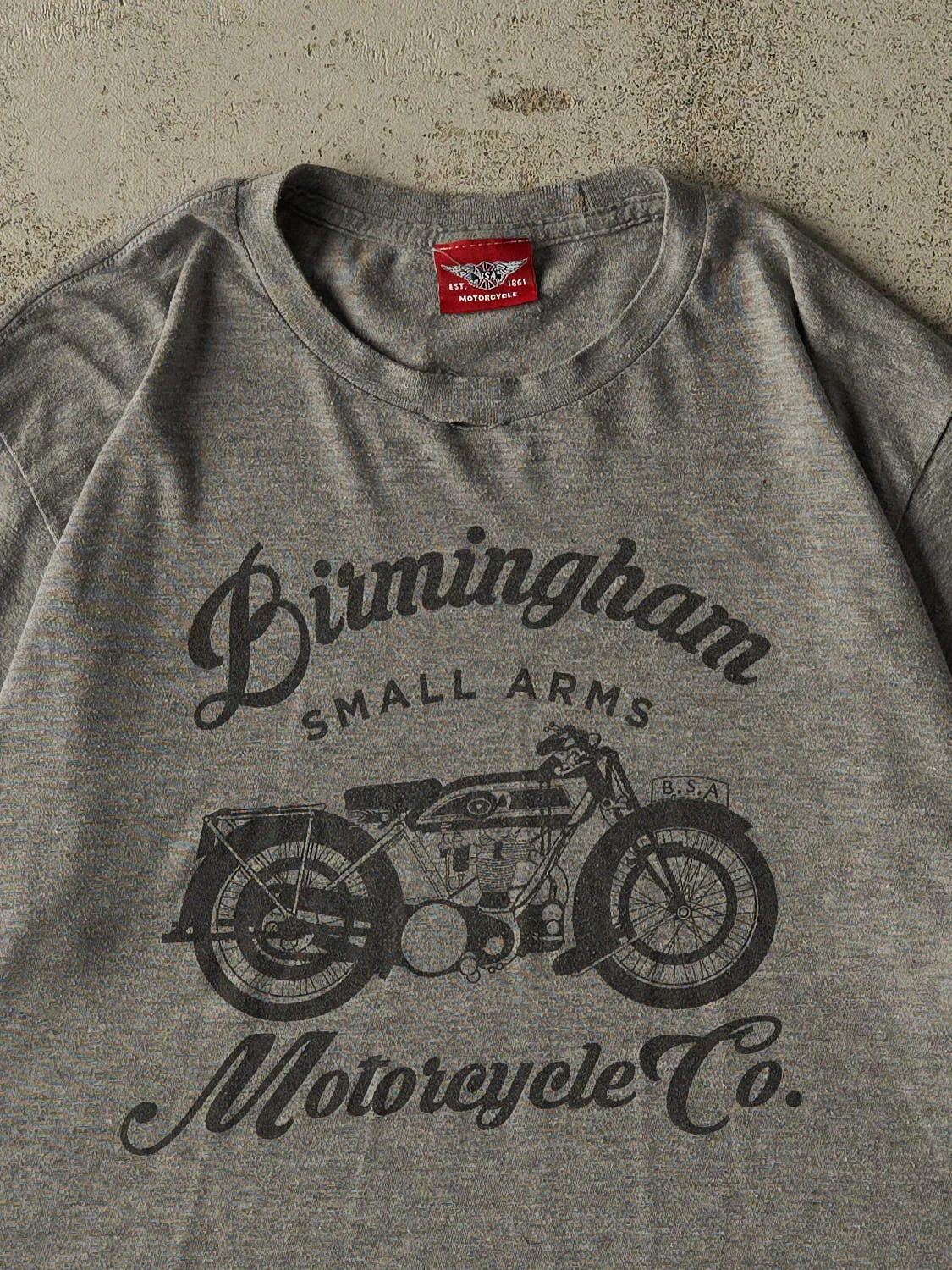 Vintage Y2K Grey Birmingham Motorcycle Co Tee (L) sold by Rebalance Vintage product image thumbnail 2