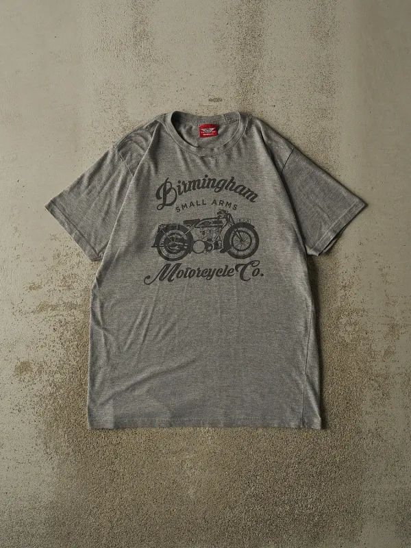 Vintage Y2K Grey Birmingham Motorcycle Co Tee (L) made by Rebalance Vintage