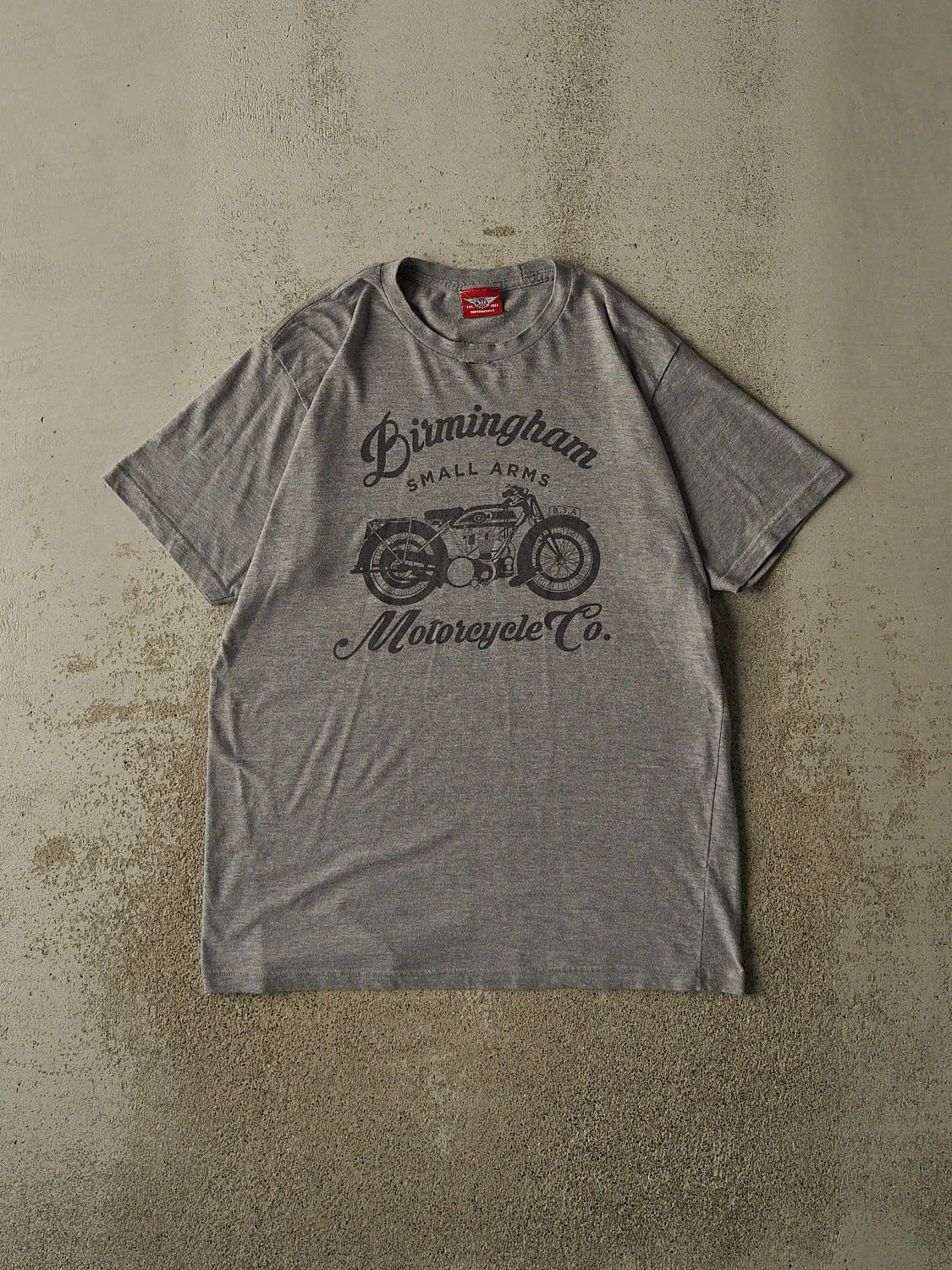 Vintage Y2K Grey Birmingham Motorcycle Co Tee (L) sold by Rebalance Vintage