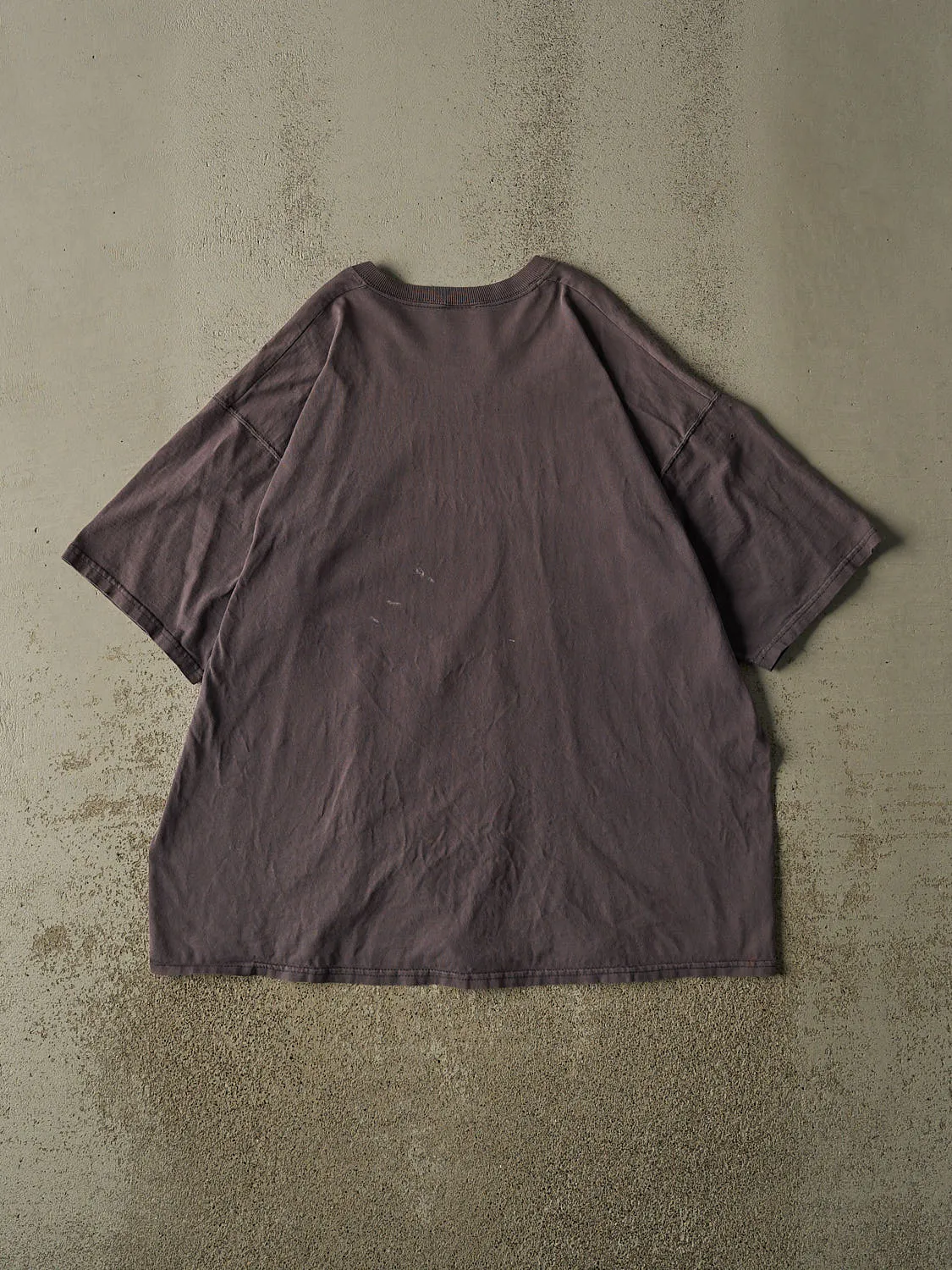 Vintage 90s Sun Faded Charcoal Grey Blank Tee (XL/XXL) sold by Rebalance Vintage product image thumbnail 2