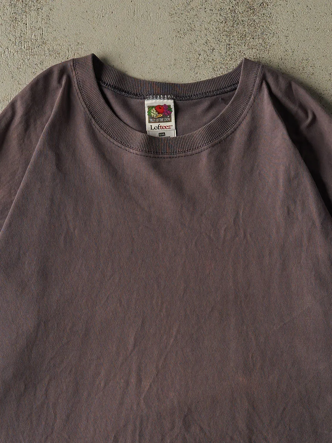 Vintage 90s Sun Faded Charcoal Grey Blank Tee (XL/XXL) sold by Rebalance Vintage product image thumbnail 3