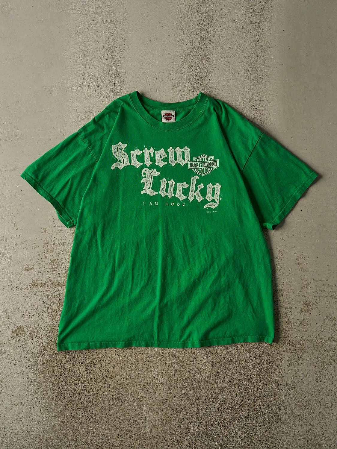 Vintage 11' Green Harley Davidson Anaheim CA Tee (XL/XXL) sold by Rebalance Vintage