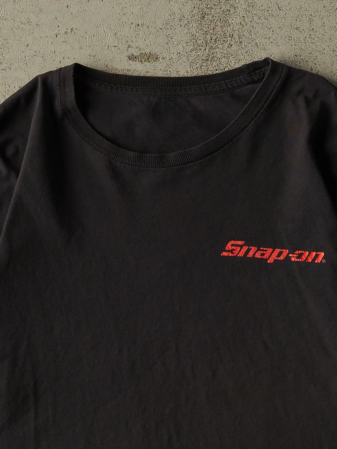 Vintage Y2K Faded Black Snap-On "For Every Job" Tee (L) sold by Rebalance Vintage product image thumbnail 3