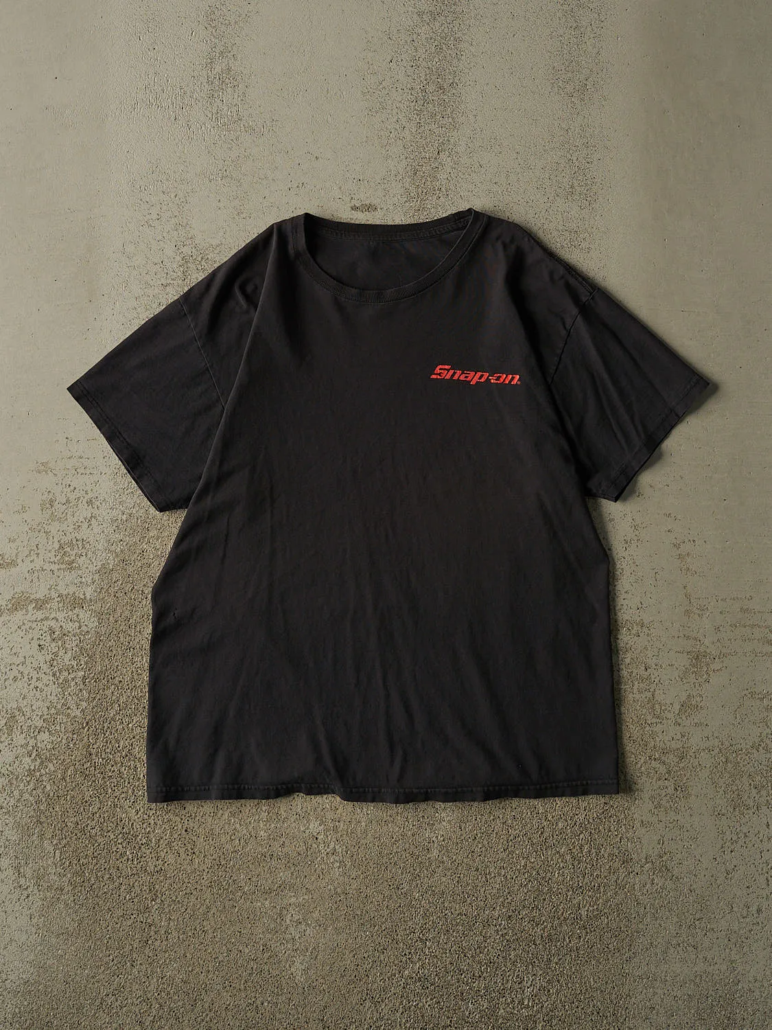 Vintage Y2K Faded Black Snap-On "For Every Job" Tee (L) sold by Rebalance Vintage