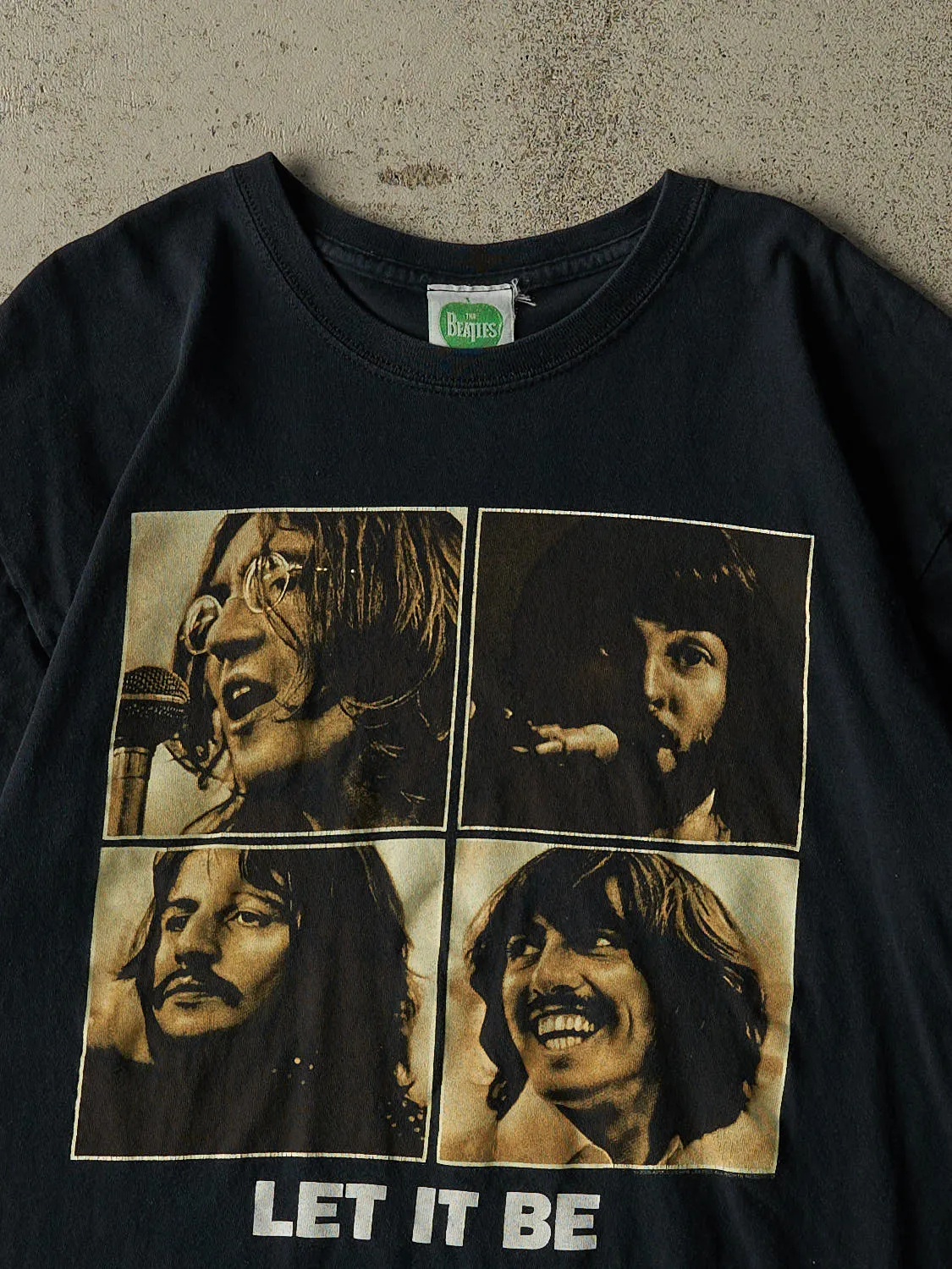 Vintage 09' Faded Black The Beatles "Let It Be" Tee (M/L) sold by Rebalance Vintage product image thumbnail 2