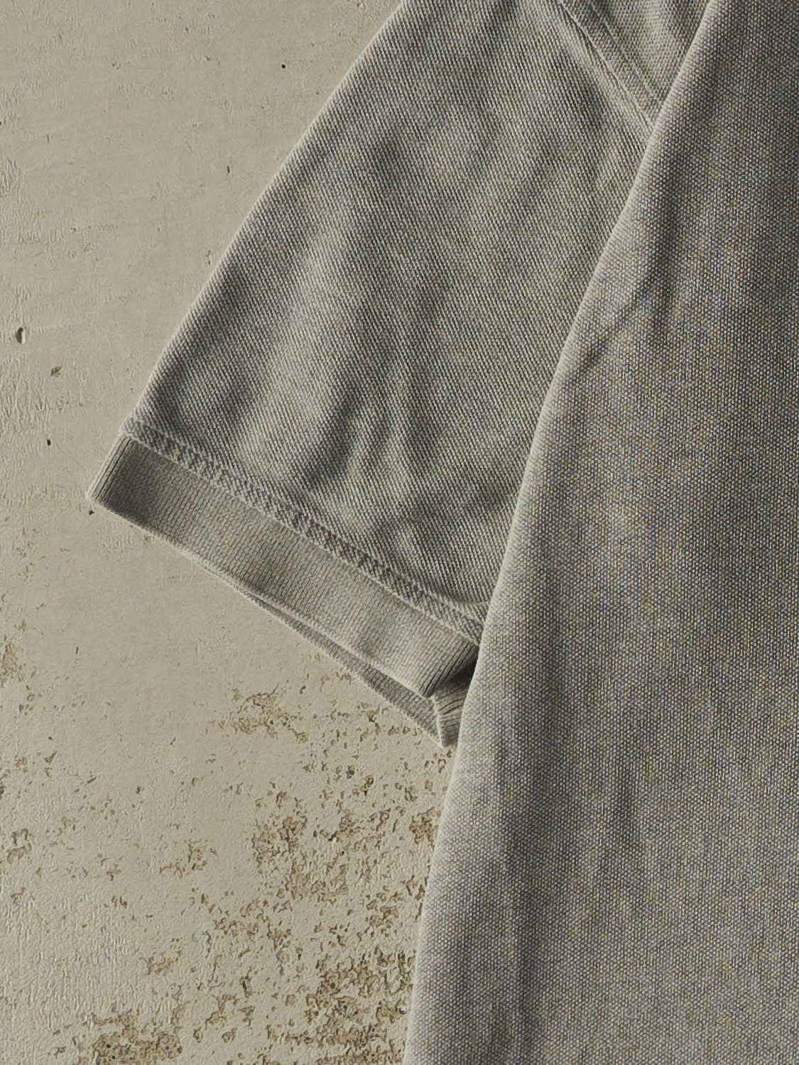 Vintage 90s Grey Tommy Hilfiger Embroidered Quarter Button Tee (L/XL) sold by Rebalance Vintage product image thumbnail 3