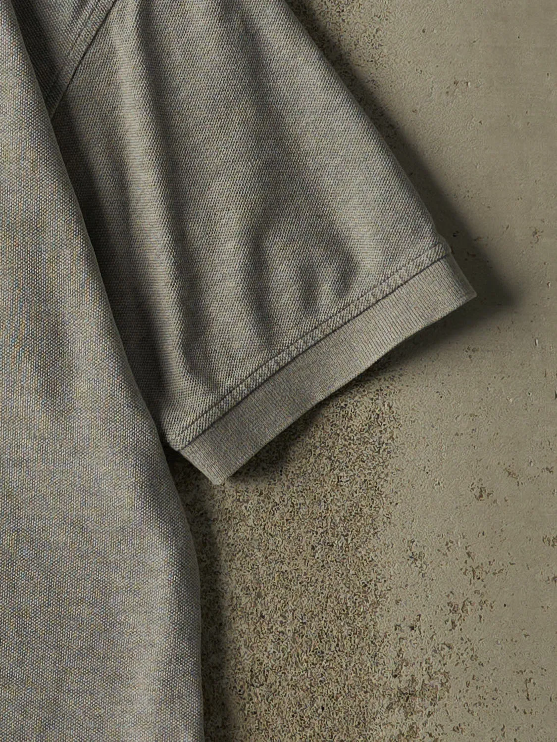 Vintage 90s Grey Tommy Hilfiger Embroidered Quarter Button Tee (L/XL) sold by Rebalance Vintage product image thumbnail 4